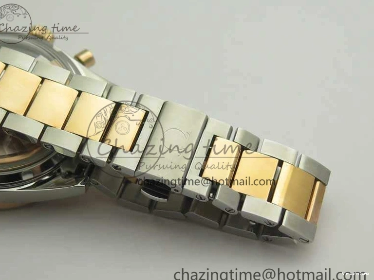 0327 Thermal Speedmaster ’57 Co-Axial SS RG OMF 1:1 Best Edition White Dial On SS RG Bracelet A9300 (Free Leather Strap) 8074